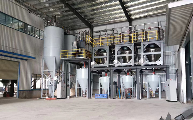 遼寧沈陽(yáng)某企碳酸鈣定量配料生產(chǎn)線(xiàn)