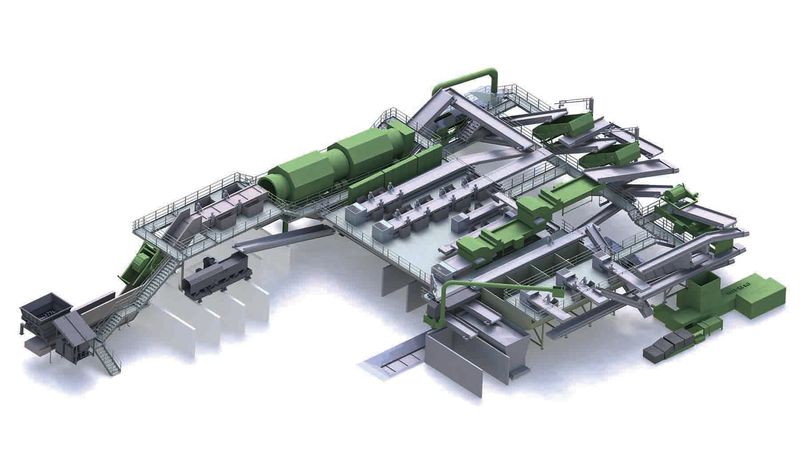 固定式建筑垃圾處理生產(chǎn)線(xiàn)